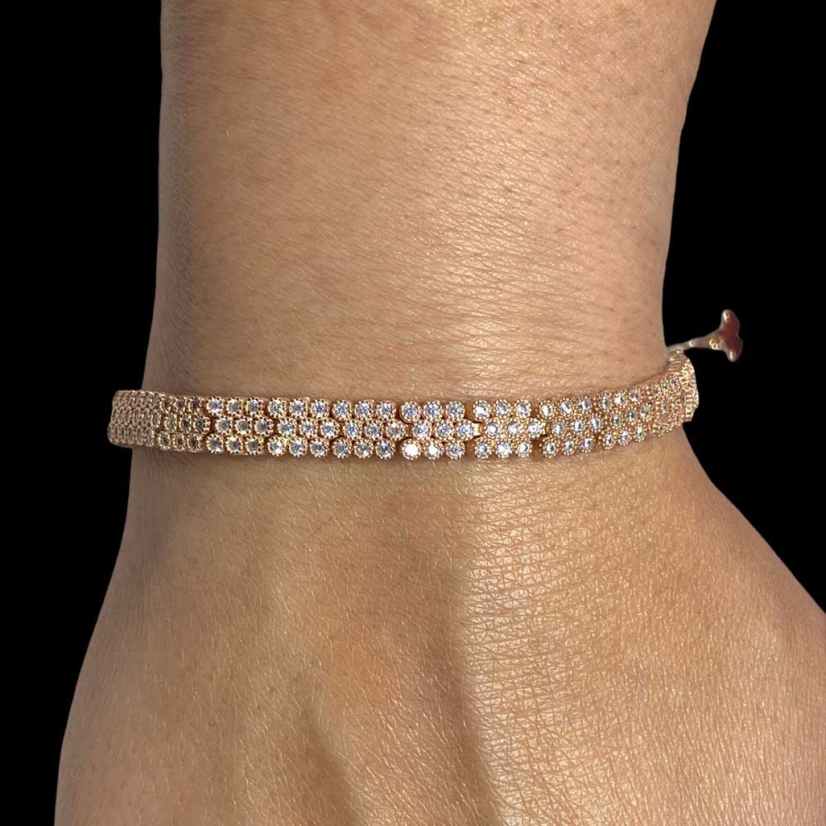 ZİRKON TAŞLI ROSE FANTAZİ KADIN BİLEKLİK